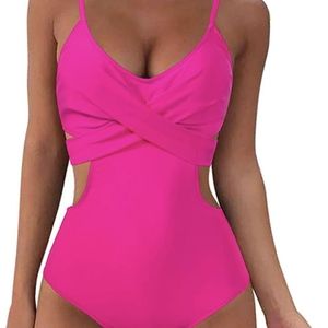 Women's Wrap Cut-Out One Piece Swimsuit